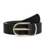 Versatile PU Leather Belt Slim Width Faux Leather Belt Minimalist Decorative Belt  For Women
