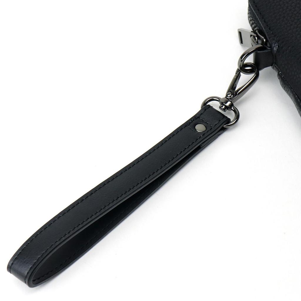 Lanvin En Bleu Tumble ClutchShoulder Bag for Men, No. 512121, Black