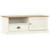 TV Stand VIGO White 106x40x40 cm Solid Pine Wood