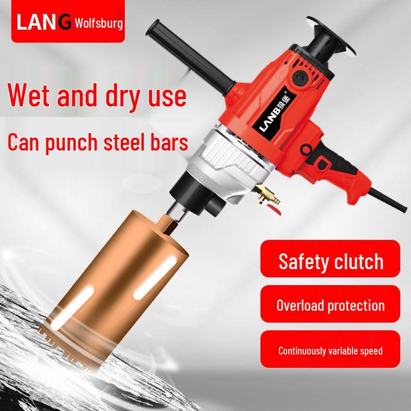 Diamond Core Drill Machine: Handheld & Stand, Wet/Dry, Concrete & AC Hole Opener, Water Drill Mixer