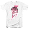 Футболка David Bowie Aladdin Sane с потертым молнией, лицензированная, размеры S-5XL