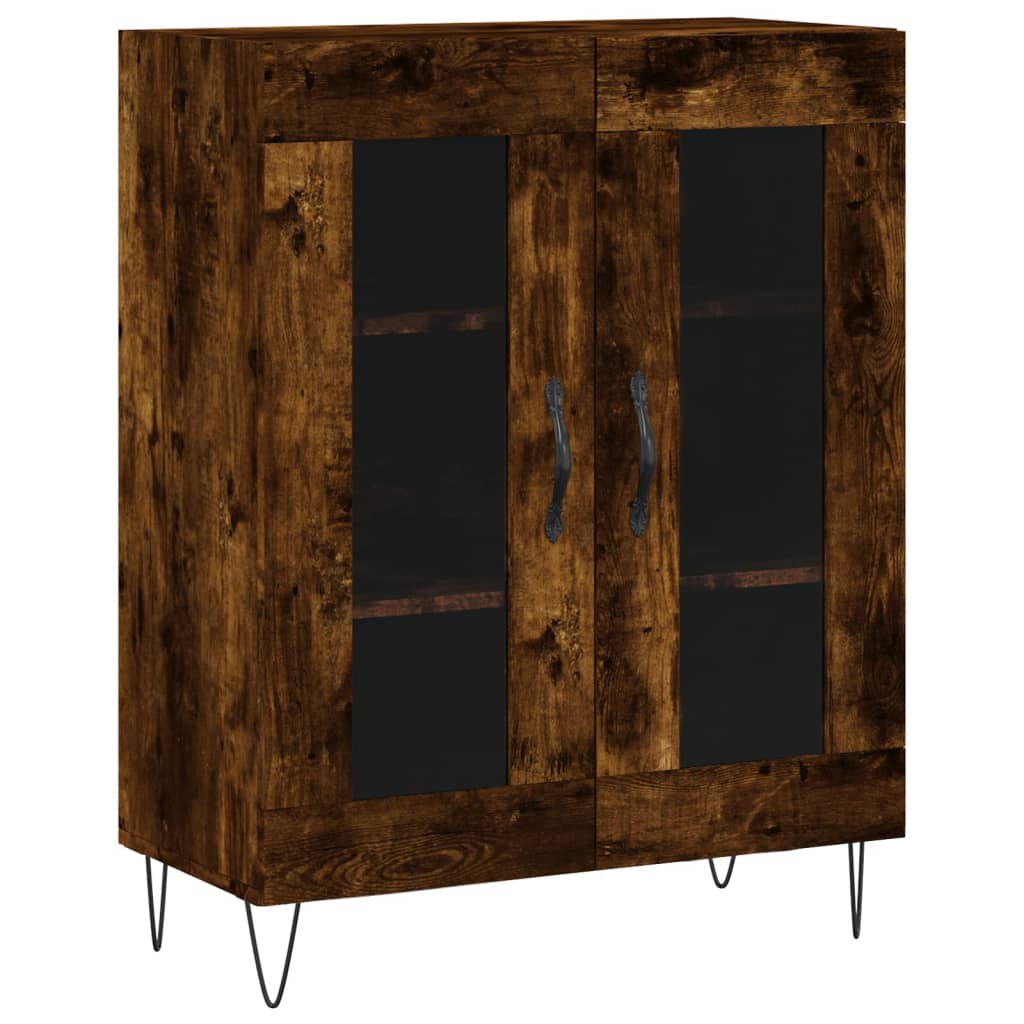 Highboard Smoked Oak 69.5 x 34 x 180 cm Particle Board