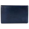 CARD CASE Daks Card Case Business Card Holder Commuter Holder Slim Genuine Leather Navy DP38410 Men's