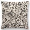 New Vivid Art Colorful Flowers Gorgeous Floral Doodle Geometry Mandala Coral Wonderland Pattern Car Cushion Cover Pillow Case