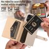 Новый стильный чехол из искусственной кожи для iPhone16 15 14 13 12 11Pro Max Plus 7 8Series с кольцом, слотом для нескольких карт, функцией подставки