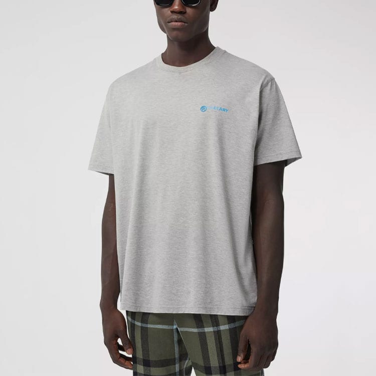 Burberry T Shirt Men's Light Heather Gray 80370921