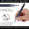 6Pcs/set Black Acrylic Paint Pen For Rock Painting Stone Ceramic Glass Wood Tire Fabric Metal Canvas Graffiti Pen