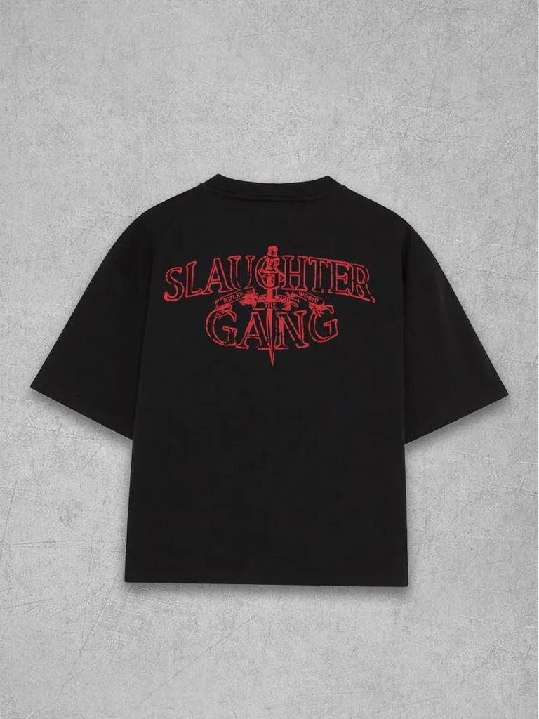 Футболка с принтом y2k Corteiz Slaughter Gang