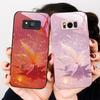 Текстура зеленого кленового листа Для Samsung S22 S8 S9 10 20 Ultra S21 Pro S22 Plus S23 FE S24 Ultra S25 Edge S25Ultra Стеклянный чехол для телефона