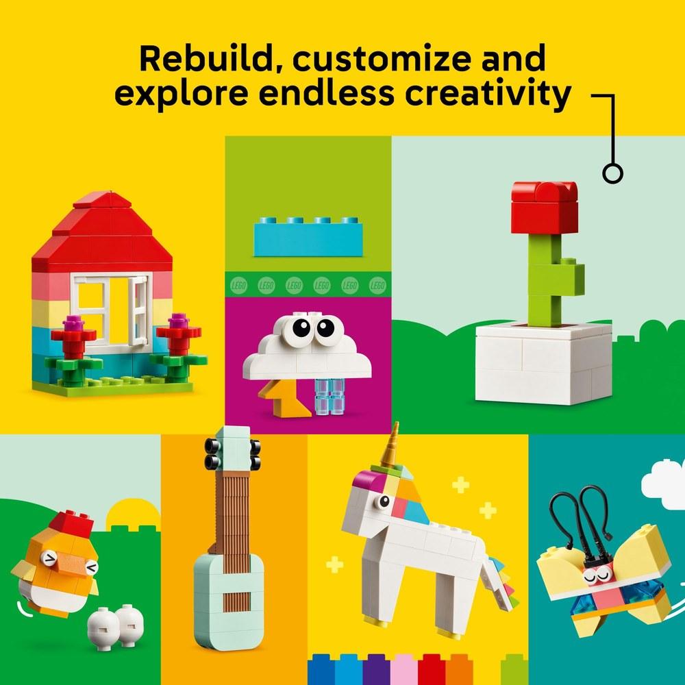 LEGO Classic Bright and Creative Brick Box Building Toys Sensory and Learning Play for Boys and Girls Aged 4 and Up Pretend Play Kindergarten Toys