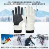 Ski Gloves with 3M Thinsulate for Double Fully Waterproof and and Warm for Snowboarding and Hiking [Christmas Gift] Men's Warmth, Windproof, 5-Finger