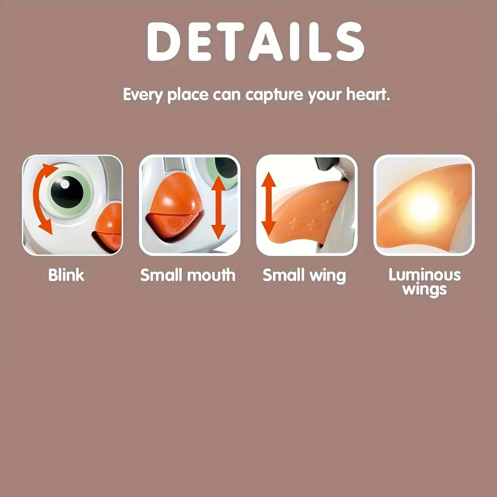 Игрушки для малышей Пингвин, Музыкальные игрушки для младенцев от 6 месяцев, Игрушки для выкладывания на живот с музыкой и подсветкой, Светящиеся обучающие игрушки, Танцующая ползающая игрушка для малышей