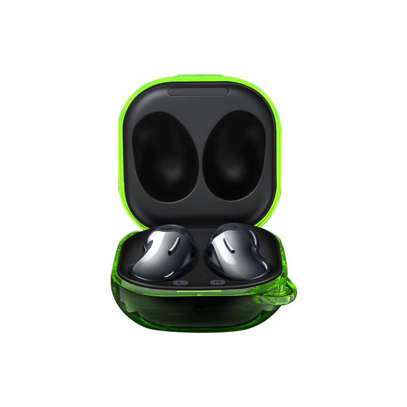 Чехол для наушников для ПК для Samsung Galaxy Buds Live, прозрачный чехол, защитный чехол для гарнитуры