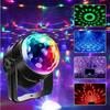 1 шт. Маленький волшебный шар, автомобильный кронштейн с дистанционным управлением, атмосферный свет, кристалл, KTV, вращающаяся трясущаяся головка, разноцветные огни