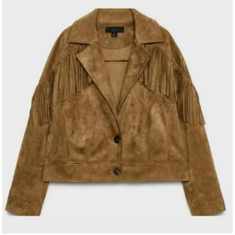 Womens French Chic Pleated Pilot Jacket Casual Short Coat In Copper Brown