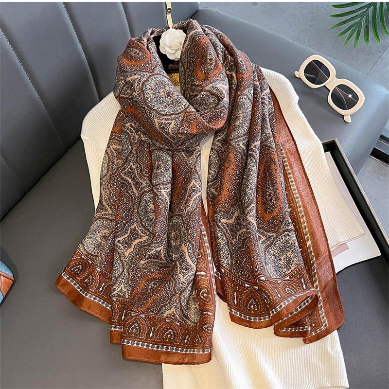 Luxury Brand Scarf Love Cotton Shawl Lady Wrap Large Pashmina Hijab Headband Scarves Islamic Turban Bufanda Foulard Stoles