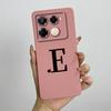 Чехол для телефона Infinix Note 40 4G X6853 / Note 40 Pro 4G 5G X6850 X6851 / Pro Plus X6851B, Милый Силиконовый Ударопрочный Чехол с Буквами