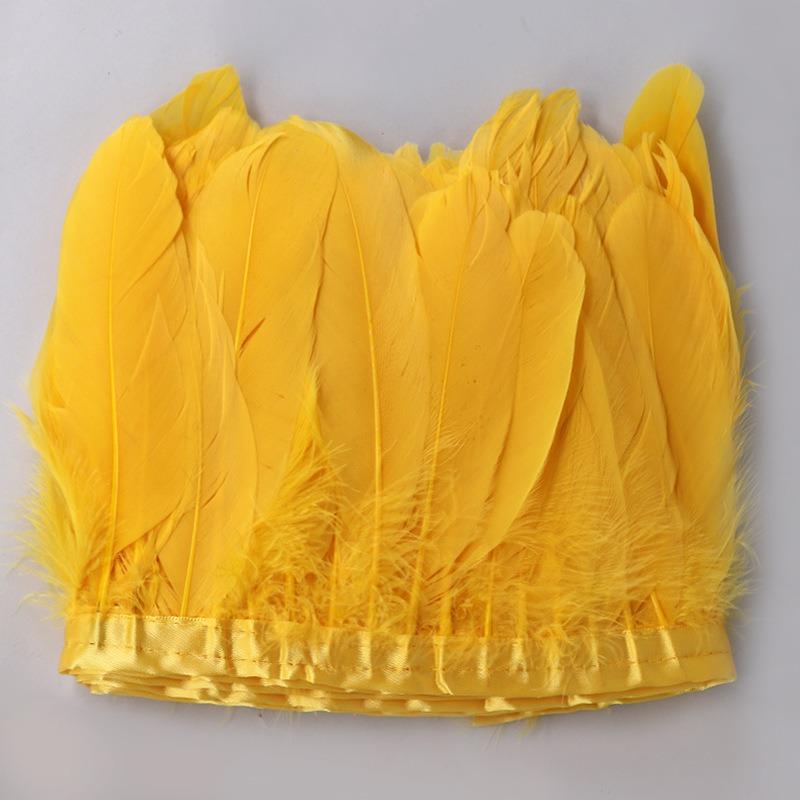 2-10 ярдов бахрома из куриных перьев отделка 10-15 см карнавальные аксессуары свадебный центральный элемент для декора шитье своими руками плюмас