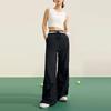Li Ning X HZW Collaboration CF Su Series Letter Print Прямые спортивные брюки женские плавки черного цвета AYKT694-3