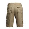 Мужские летние рабочие шорты, свободные повседневные брюки с пятью точками, мужские летние однотонные повседневные шорты-карго