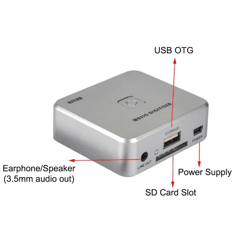 New Ezcap241 Audio Capture Cassette Tapes MP3 Converter Stable Audio Recording Plug And Play USB Port Music Digitizer w/ Remote