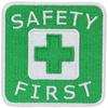 Нашивка Безопасность прежде всего и Зеленый крест БЕЗОПАСНОСТЬ ПРЕЖДЕ ВСЕГО вышитая нашивка приклеивается утюгом Поставляется с инструкцией квадратный