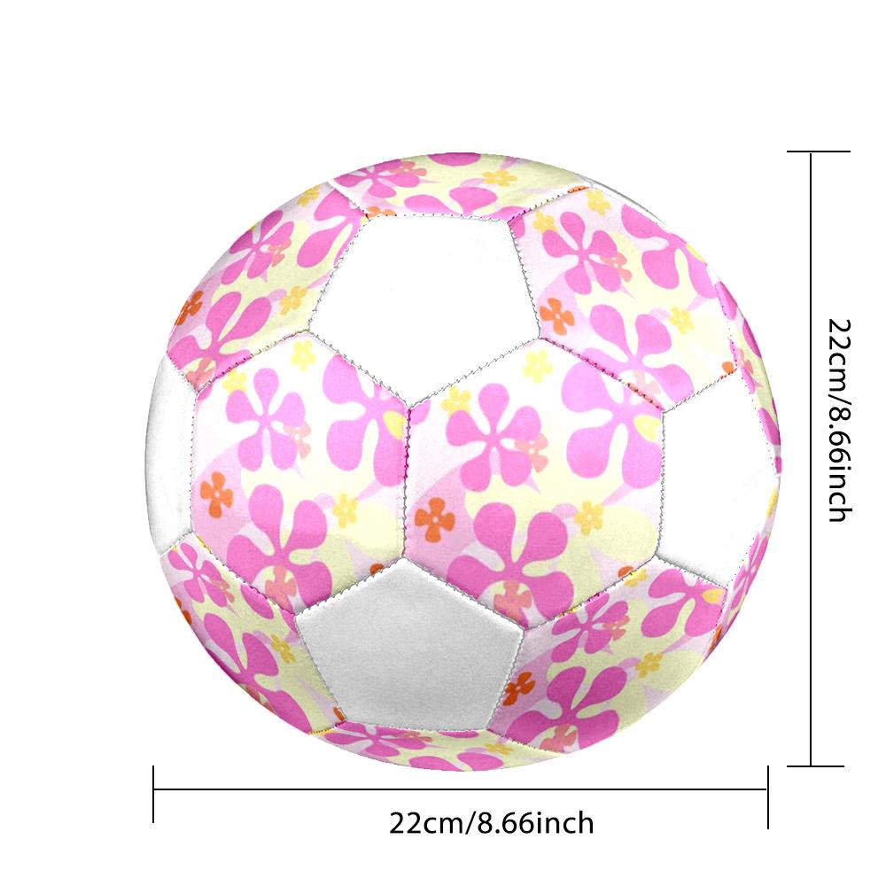 1pc Floral Durable Soccer Ball/Football, Size 5, Perfect for Training, Entertainment And Competition,Gift yy26060697
