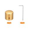 uxcell Aluminum Potentiometer Universal Volume Tone Control Knob for Guitar and Gold 3-Piece Knob, 1/4" (6mm) Bass, 15/16"