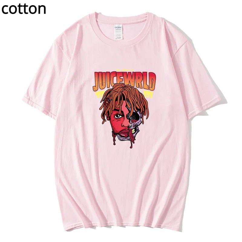 Футболка Рэп Мужская крутая уличная мода Трендовая футболка Узор Принт Футболка Хип-хоп Топ Футболка