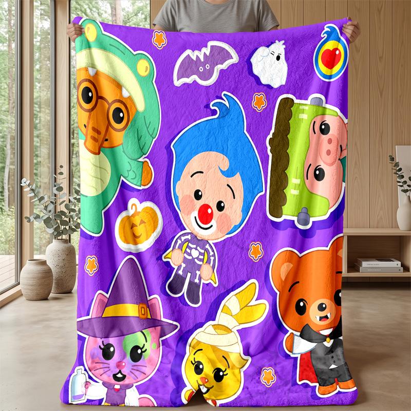 El Payaso Plim Plim Cozy Flannel Blanket, Comfortable Warm Throw Blanket for Bedroom Sofa Home Use
