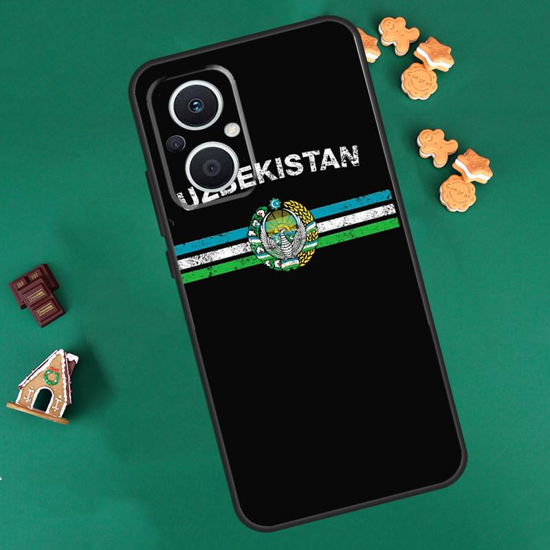 Чехол с гербом Узбекистана для OPPO Reno 10 Pro 4Z 5Z 8T 4 5 6 7 8 Lite OPPO Find X6 Pro X3 X2 Neo X5 Lite