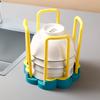 Xiaomi Dinnerware Bowl Plate Holder Retractable Desktop Bowl Storage Rack Plastic Drain Water Shelf Hollow Breathable Organizer Tool450000
