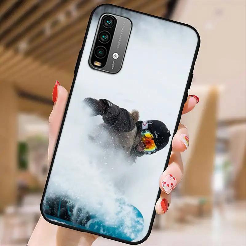 Лыжи Снег Сноуборд Лыжи Чехол для телефона Для Xiaomi9 10 11PRO LITE Redmi NOTE7 8 9 10A PRO K40 Poco3 Чехол