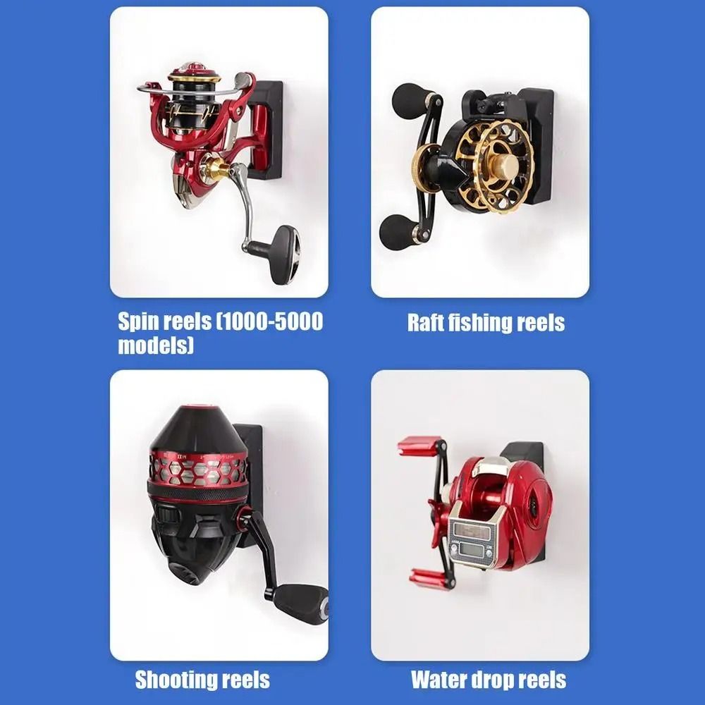 ABS Wall Hanger Lightweight Fishing Bracket Portable Reel Holder  Storage