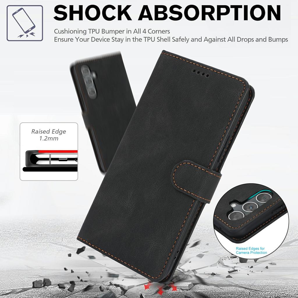 For Samsung Galaxy A26 5G Case PU Leather Phone Cover with Wallet Stand View
