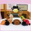 Bees Spiders Snails Insects Plush Pendants Cartoon Doll Bags Gift Keychains