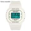 Square Multi-functional Electronic Watch Sports Watch Waterproof Glow-in-the-dark Student Fashion Watch