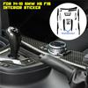 5D глянцевая для BMW X5 F15 2014 2015 2016 2017 2018 внутренняя наклейка из углеродного волокна