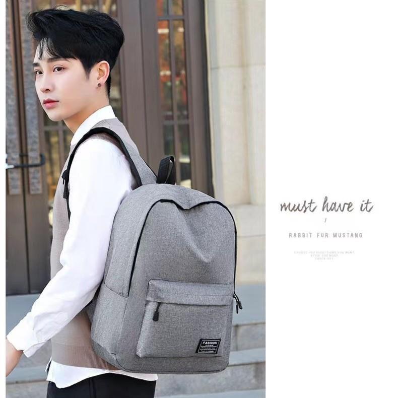 Large Capacity Casual Minimalist Oxford Backpack – Korean Style School and Travel Laptop Bag