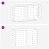 Air Conditioner Cover White 90 x 40 x 60 cm Steel