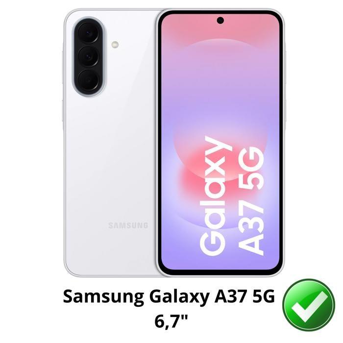 Coque pour Samsung Galaxy A37 5G - Portefeuille Noir Rabat Clapet Aimanté Rangement Cartes Phonillico®