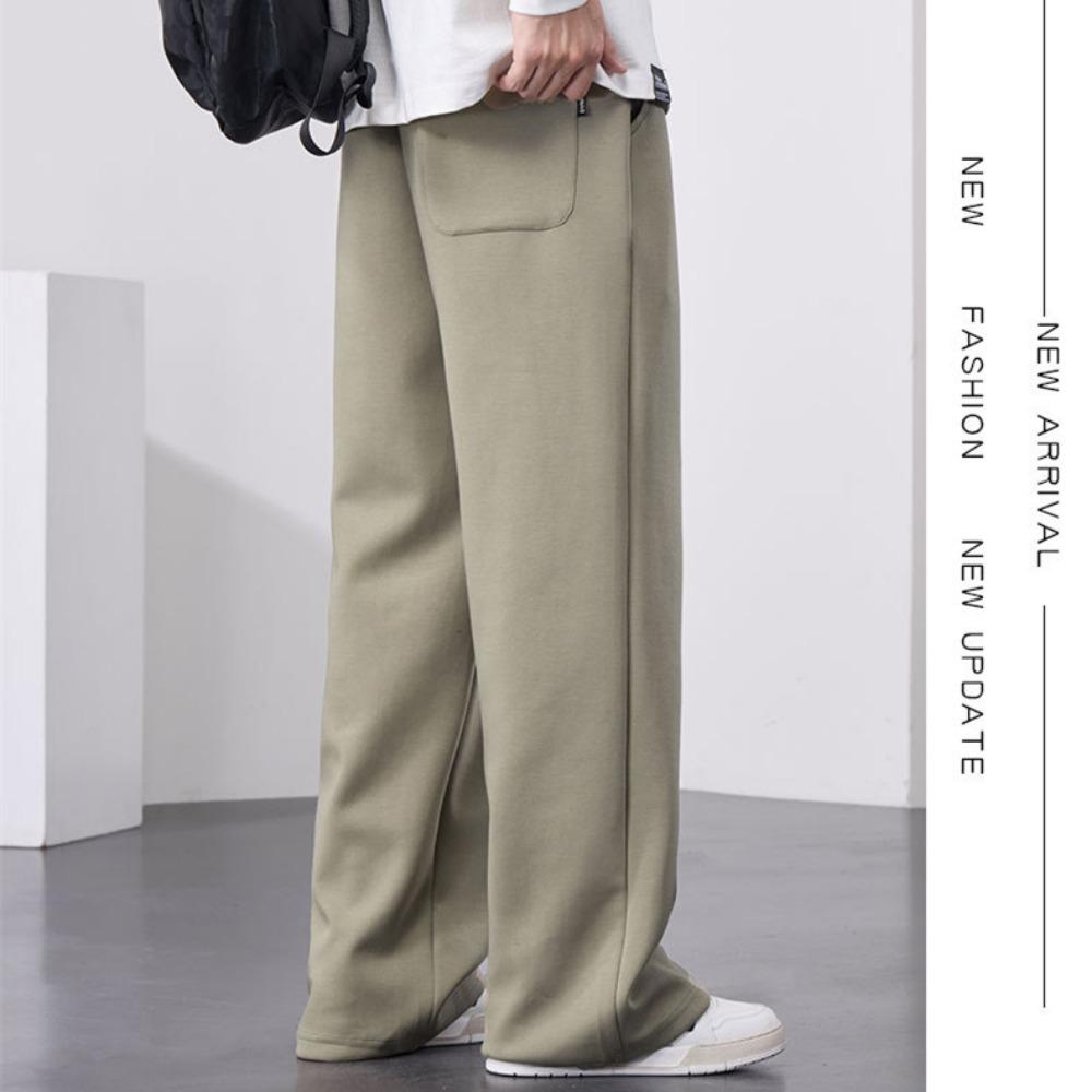 Мужские прямые спортивные штаны, широкие хлопковые спортивные штаны с завязками и надписью, спортивные мешковатые штаны, повседневные длинные брюки, большой размер 8XL