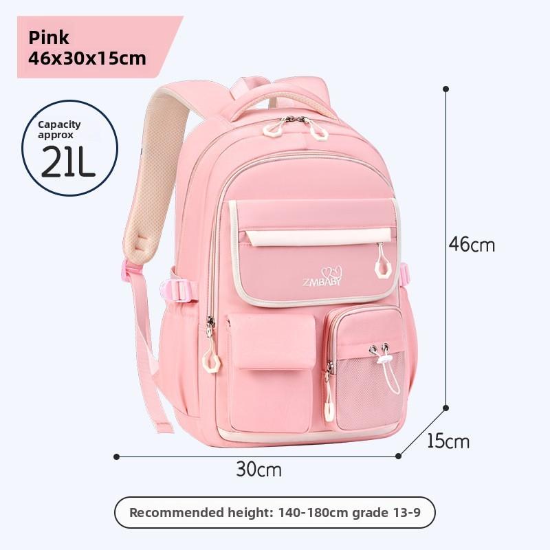 Oxford Cloth Junior School Backpack For Girls With Breathable And Lightweight Design