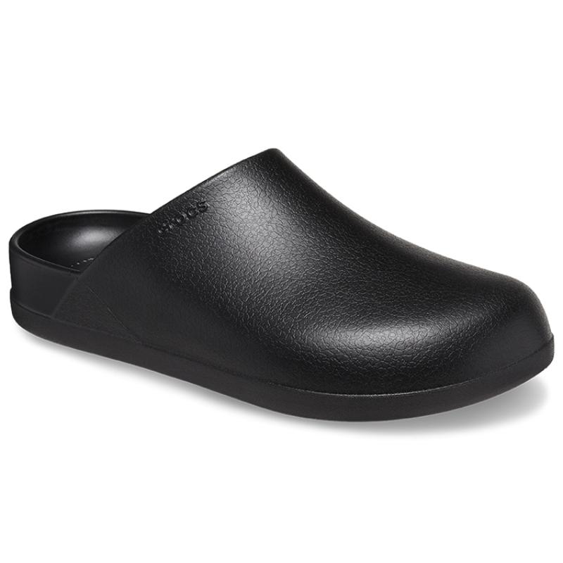 Crocs Каштановые EVA тапочки с перемычкой унисекс черные