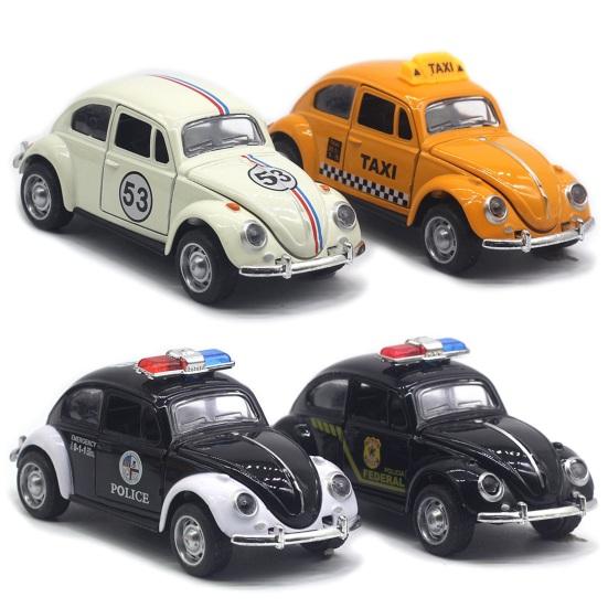 Miniature Simulation Back Car Model Diecast Alloy Pull Taxi Toy with Opening Door 0.0638888888888889 Scale Retro Car