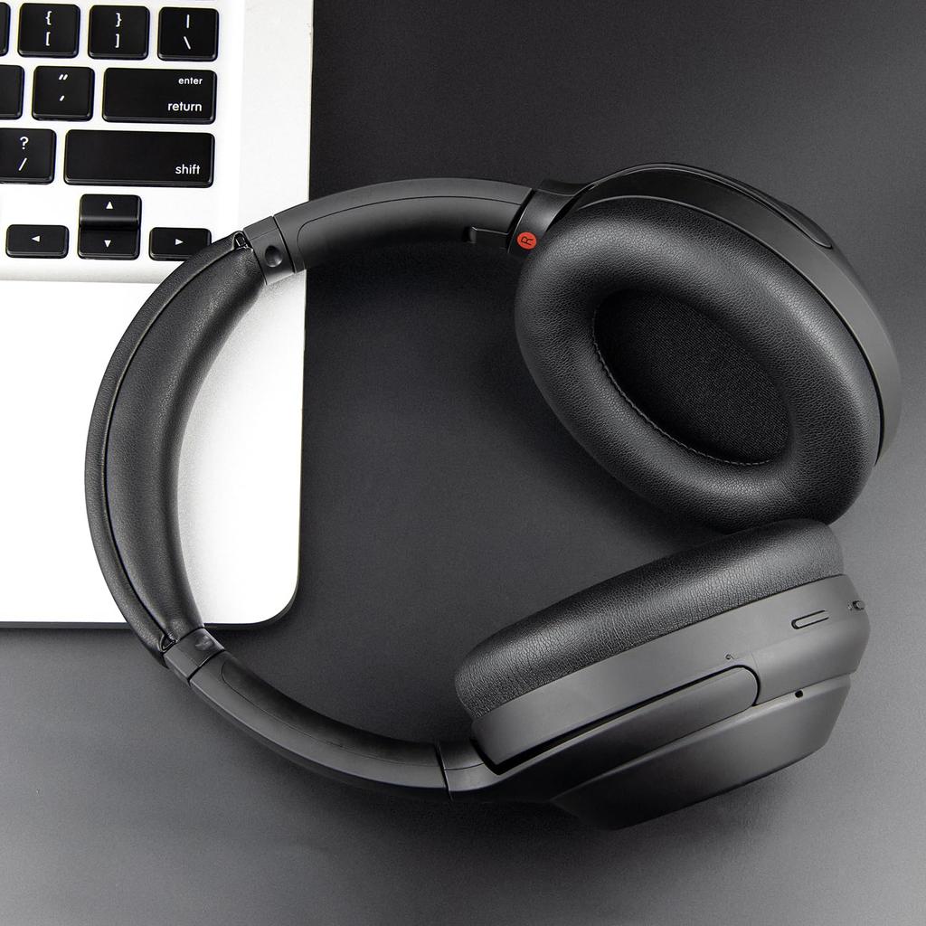 SOULWIT Ear Pads Headband Set for Sony Headset Replacement Headphone Replacement DIY Head Strap Pad Repair Parts + WH-1000XM4 (WH1000XM4) Over-Ear