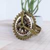 Retro for Women Men Watch 3 Rings Clock Fashion Jewelry Party Jewelry Fingering Copper Rings