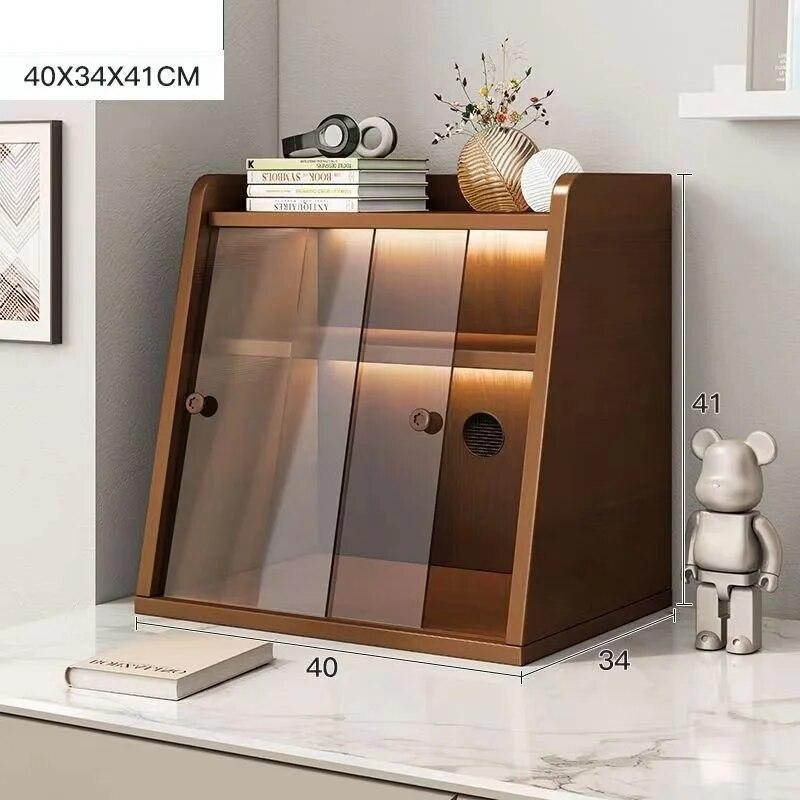 Kitchen Storage Rack Kitchen Acrylic Cup Storage Cabinet Desktop Storage Box Cup Shelf Tea Set Storage Rack Dustproof Cup Holder