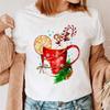 1PC Christmas Snowman Tshirt New Year Christmas Tree Tshirt 2025 Printed Tshirt Womens Shirt Clothing Tshirt