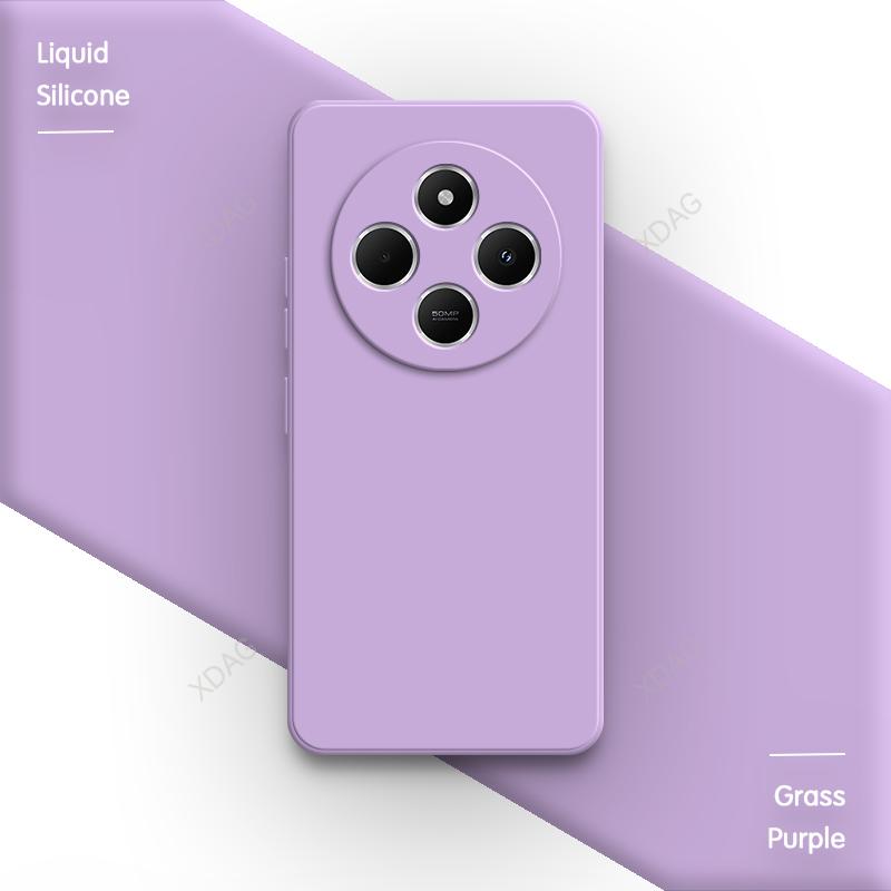 Оригинальный чехол для телефона Redmi 14C 14R A4 4G 5G Простой Квадратный с защитой камеры Жидкий силикон Ударопрочный Мягкий Роскошный задний чехол